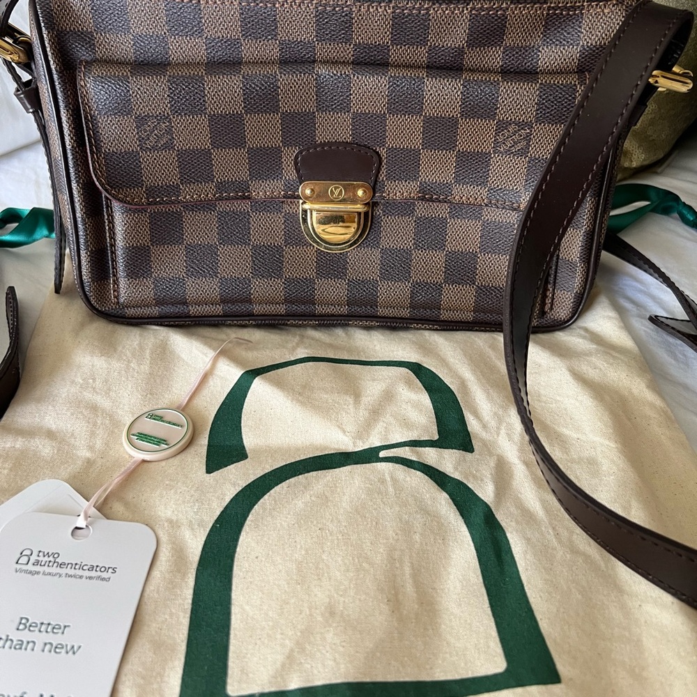 Louis Vuitton Dark Brown Checkered Shoulder Bag
